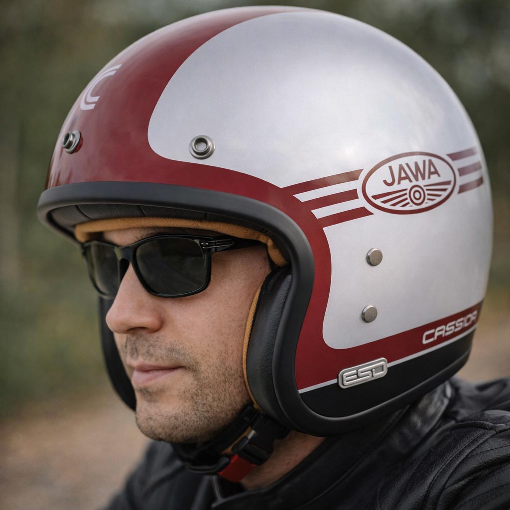 Otevřená přilba na motorku Cassida