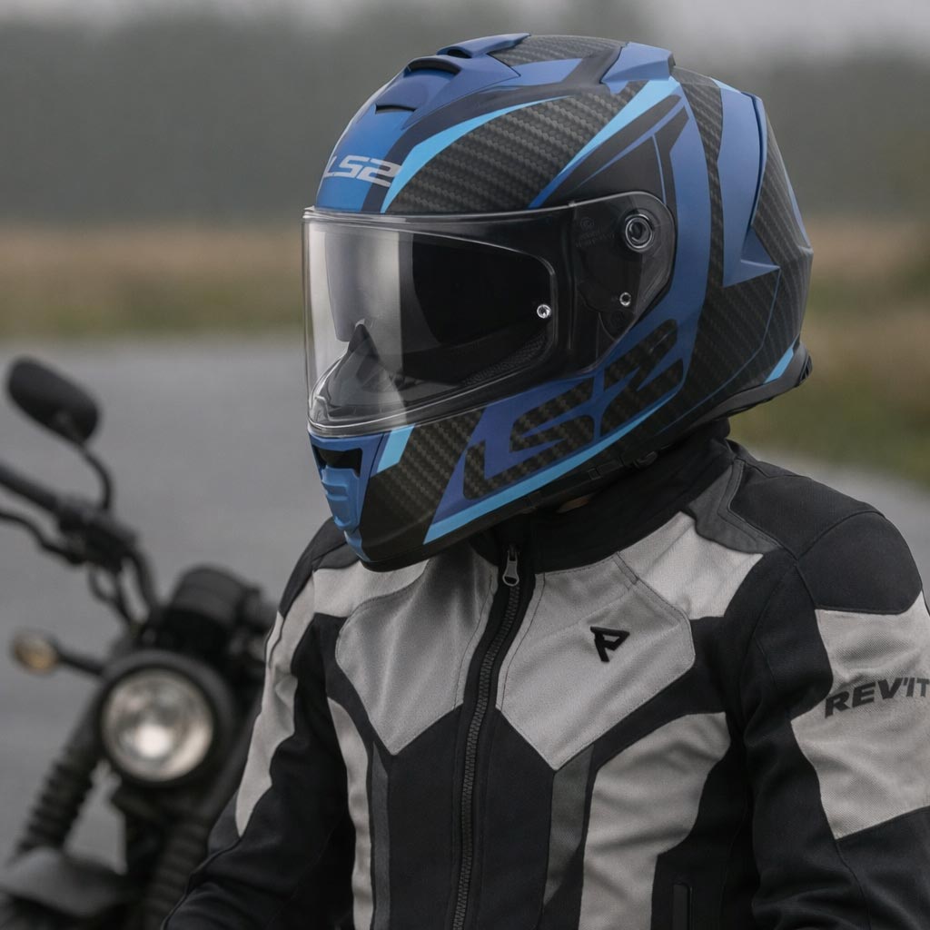 Helma na motorku LS2