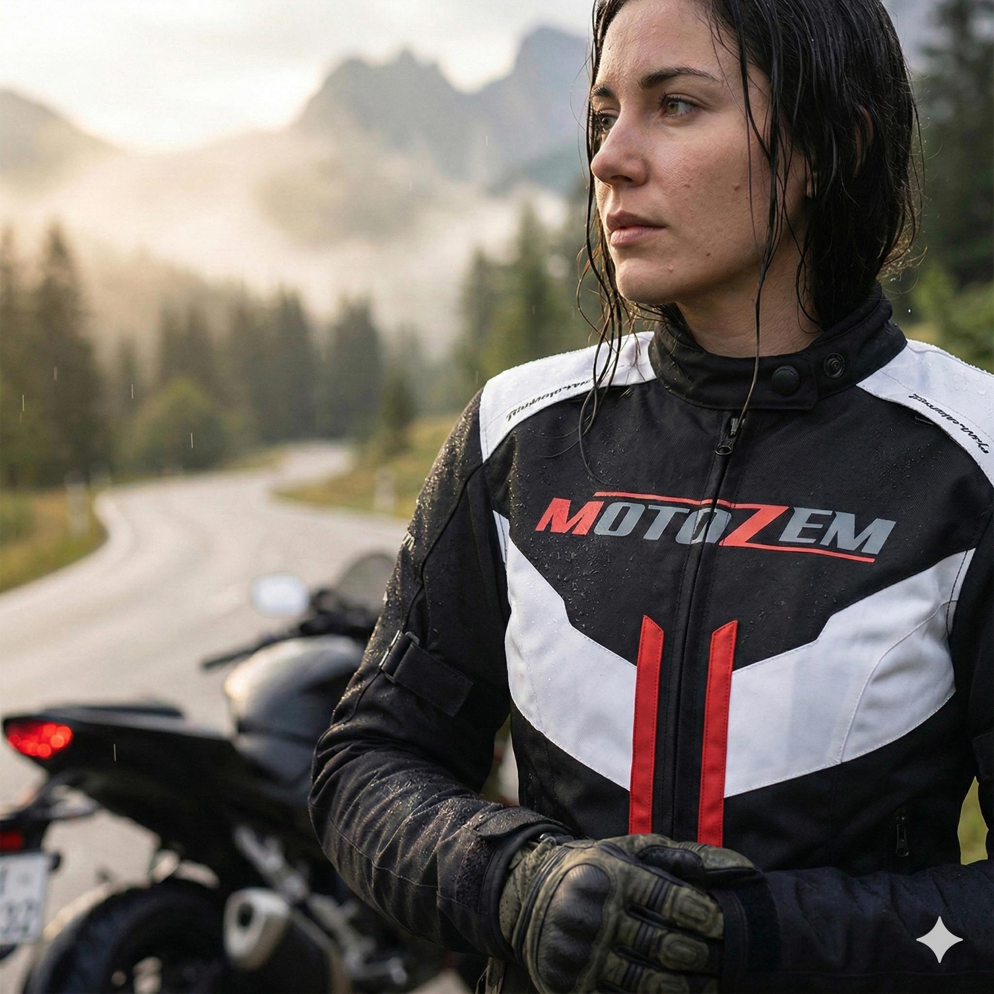 Materiál bundy na motorku MotoZem