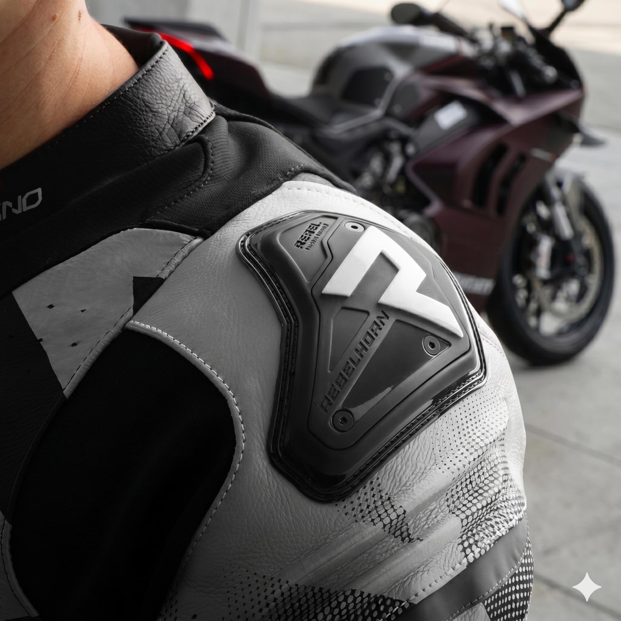 Kožená bunda na motorku Rebelhorn