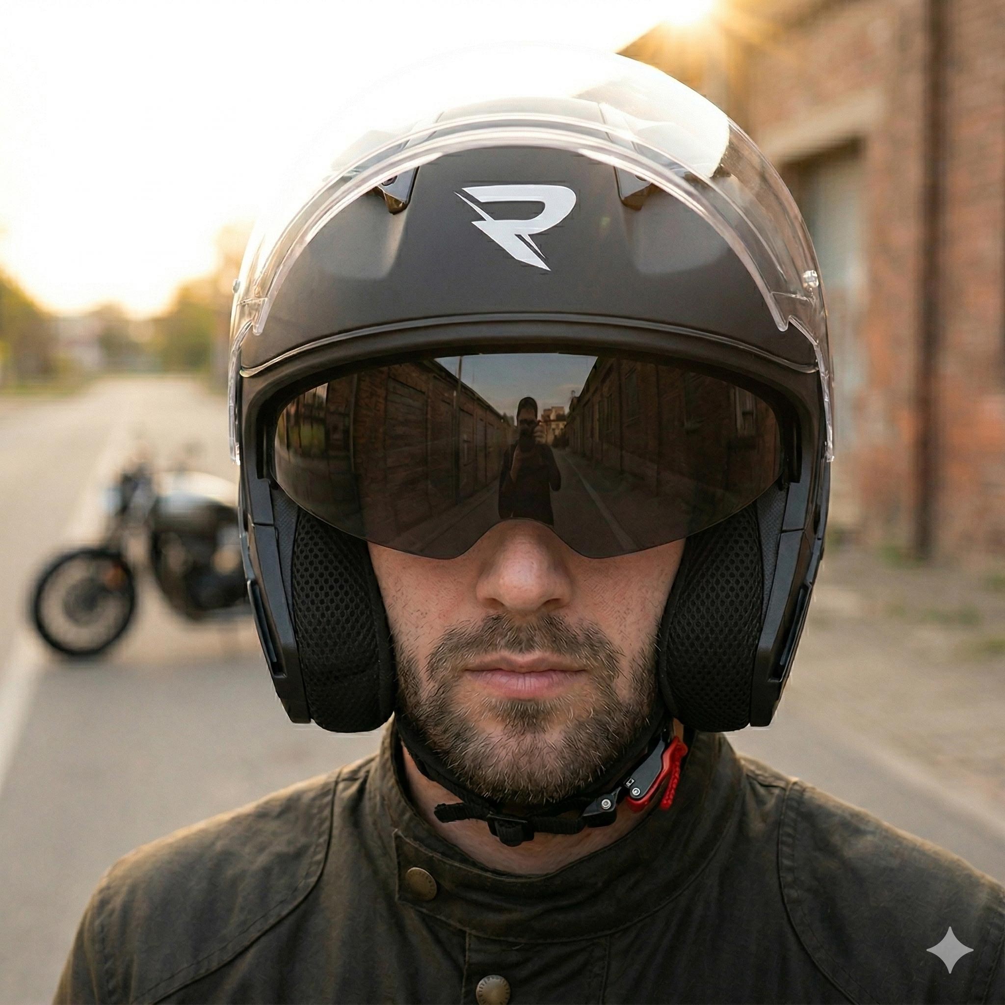 Otevřená přilba na motorku Street Racer