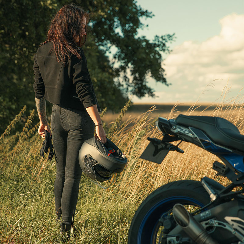 Interiér helma na motocykl Scorpion