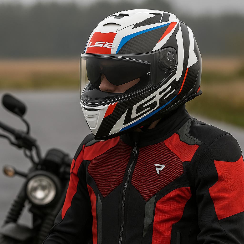 Helma na motorku LS2