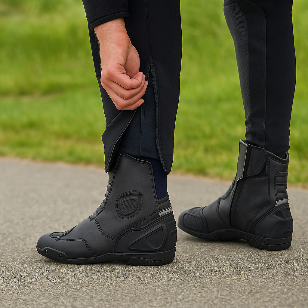 Kožené kalhoty na motorku Rebelhorn