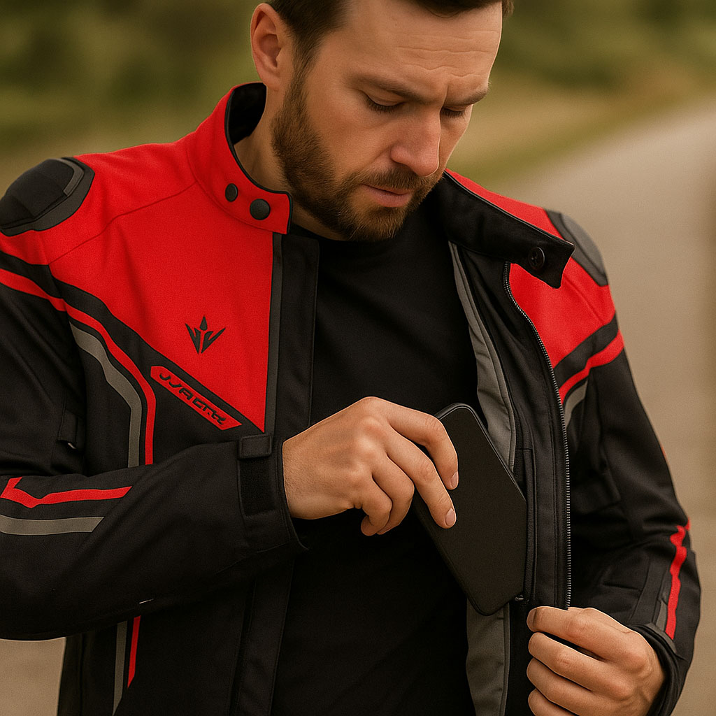 vnitřní kapsa bundy na moto RSA