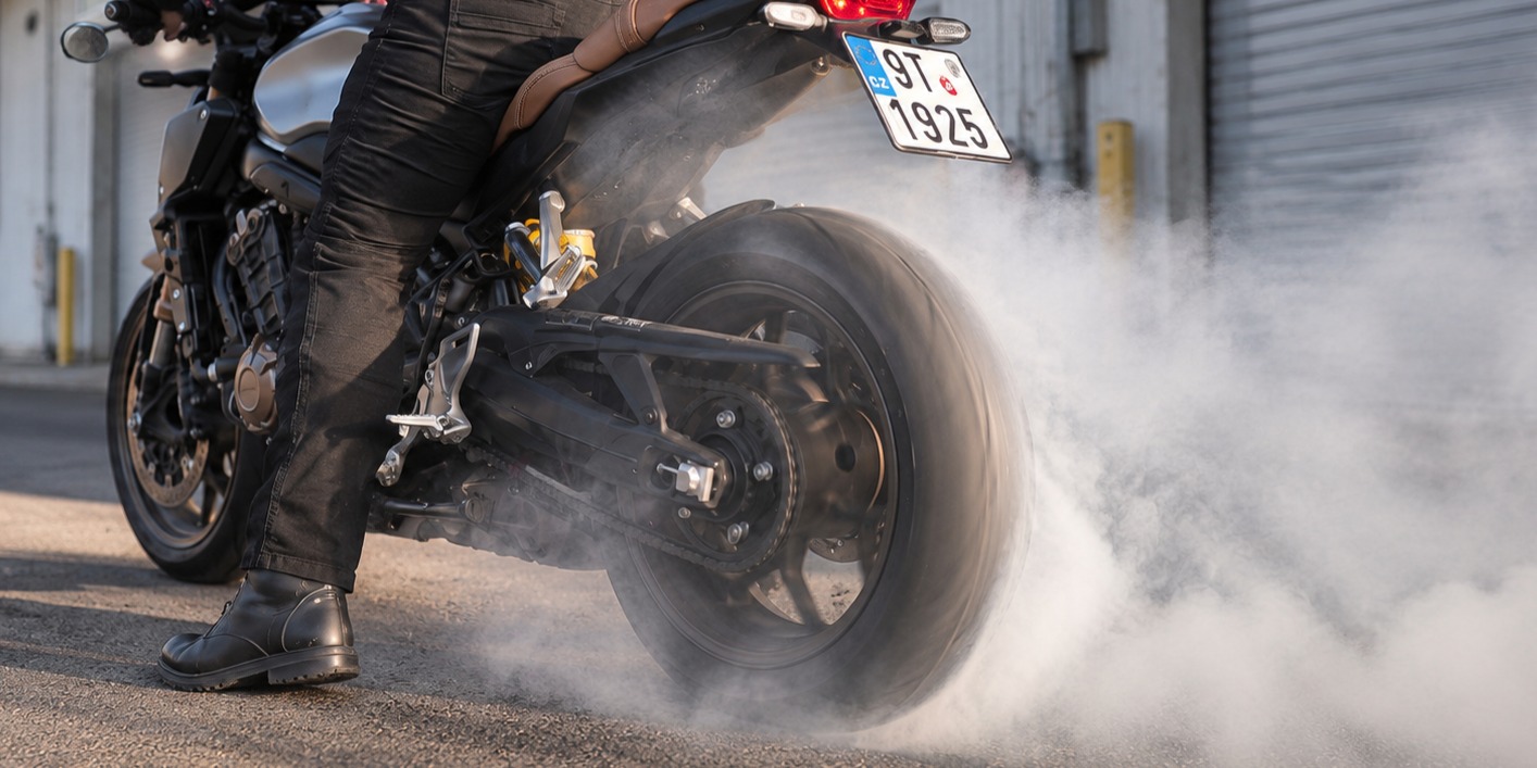Svižné zrychlení motocyklu díky správnému převodu, nižší hmotnosti a dobré údržbě