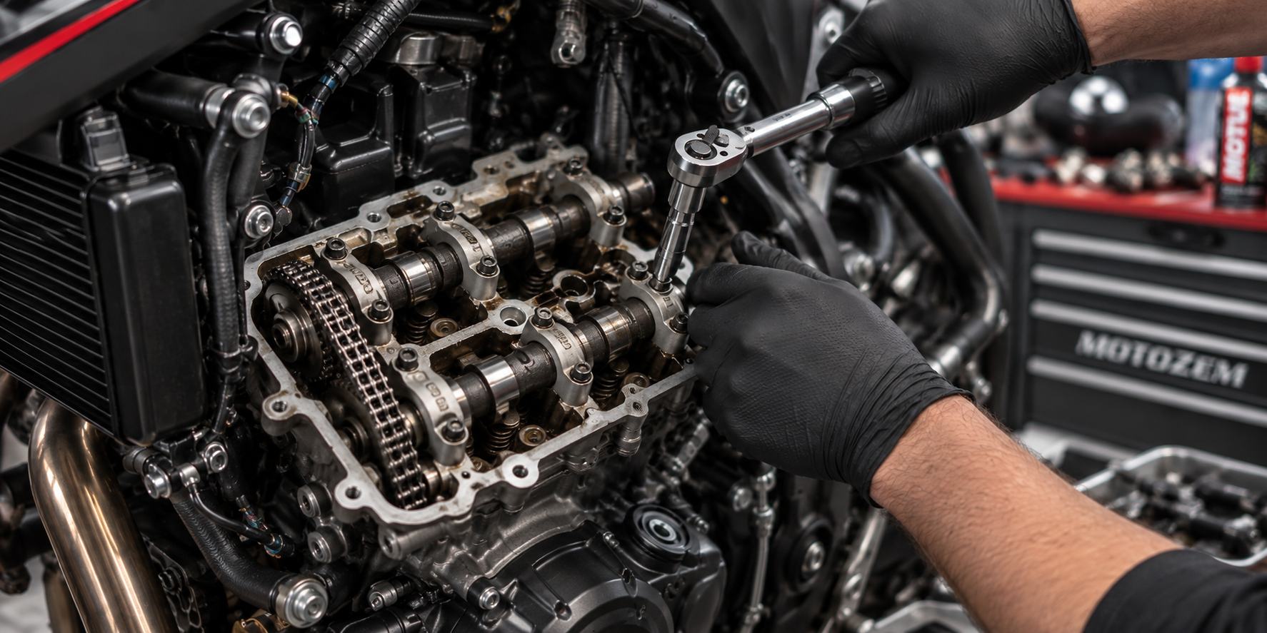 Úprava motoru motocyklu při zásahu do vaček a rozvodového mechanismu
