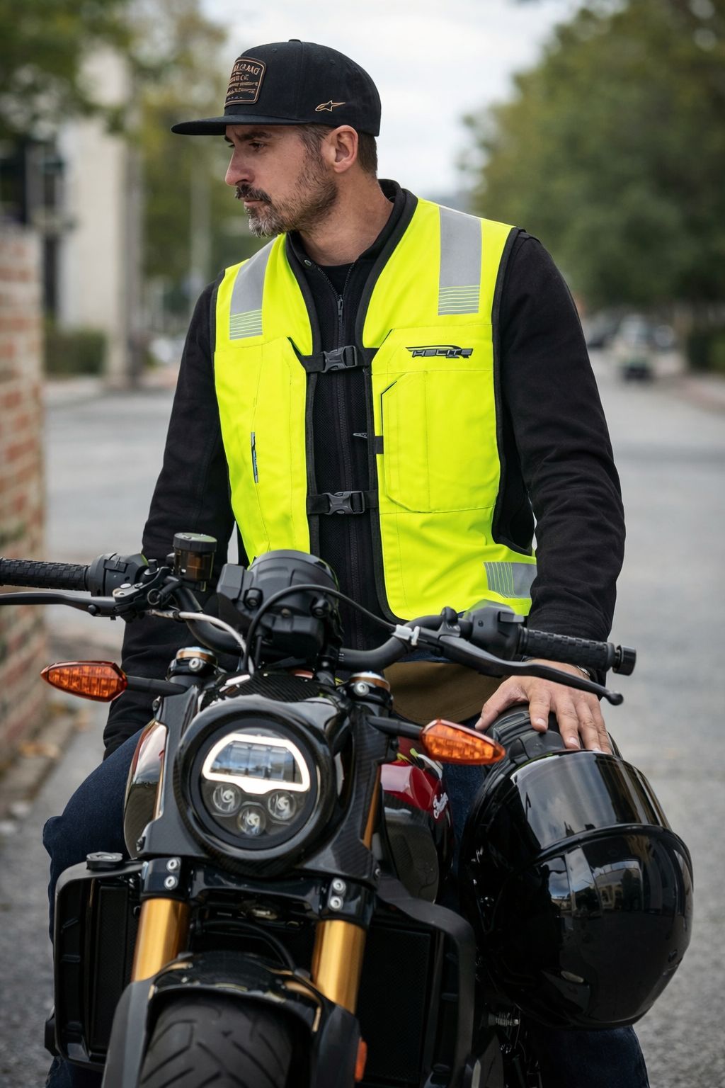 Správné nastavení lanka mechanického moto airbagu