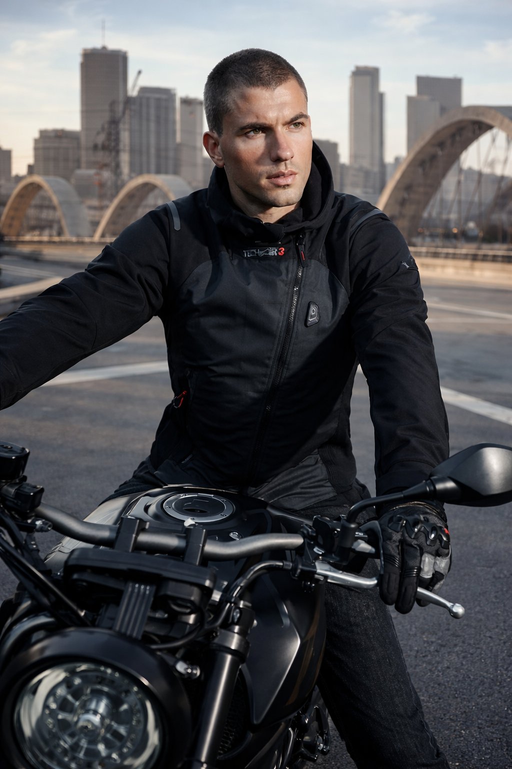 elektronická airbag vesta pod bundou