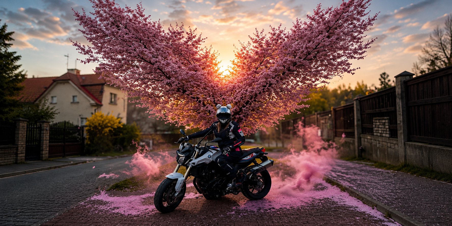 Markéta Vojtová na motorce
