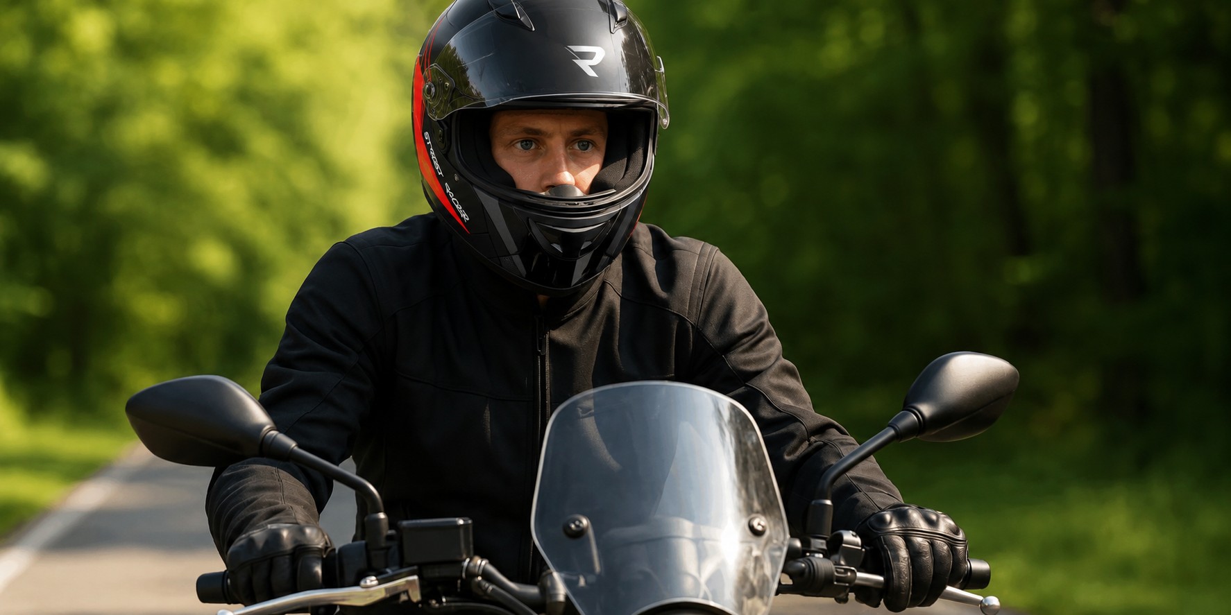 Motorkár za nízkym plexisklom motocykla
