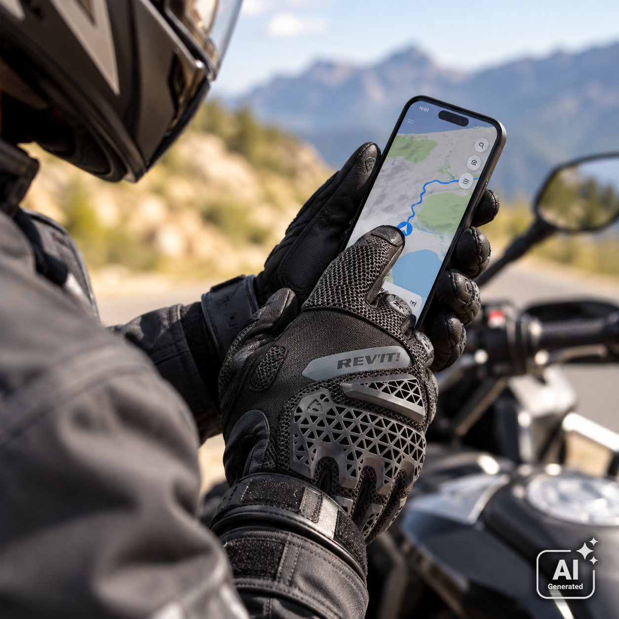 Rukavice na moto Revit
