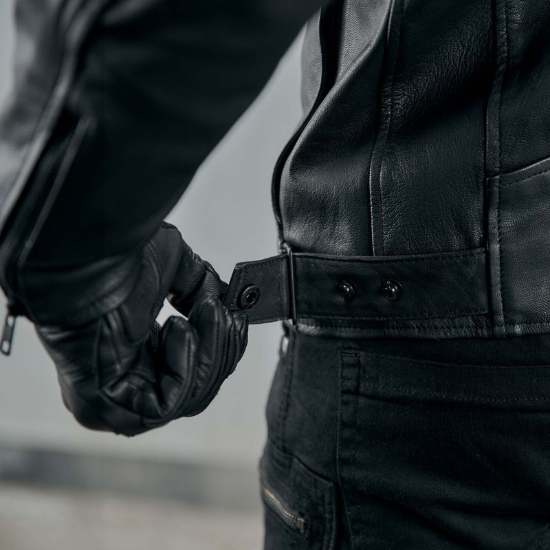 Stahovací pásky v pase - moto bunda Rebelhorn 