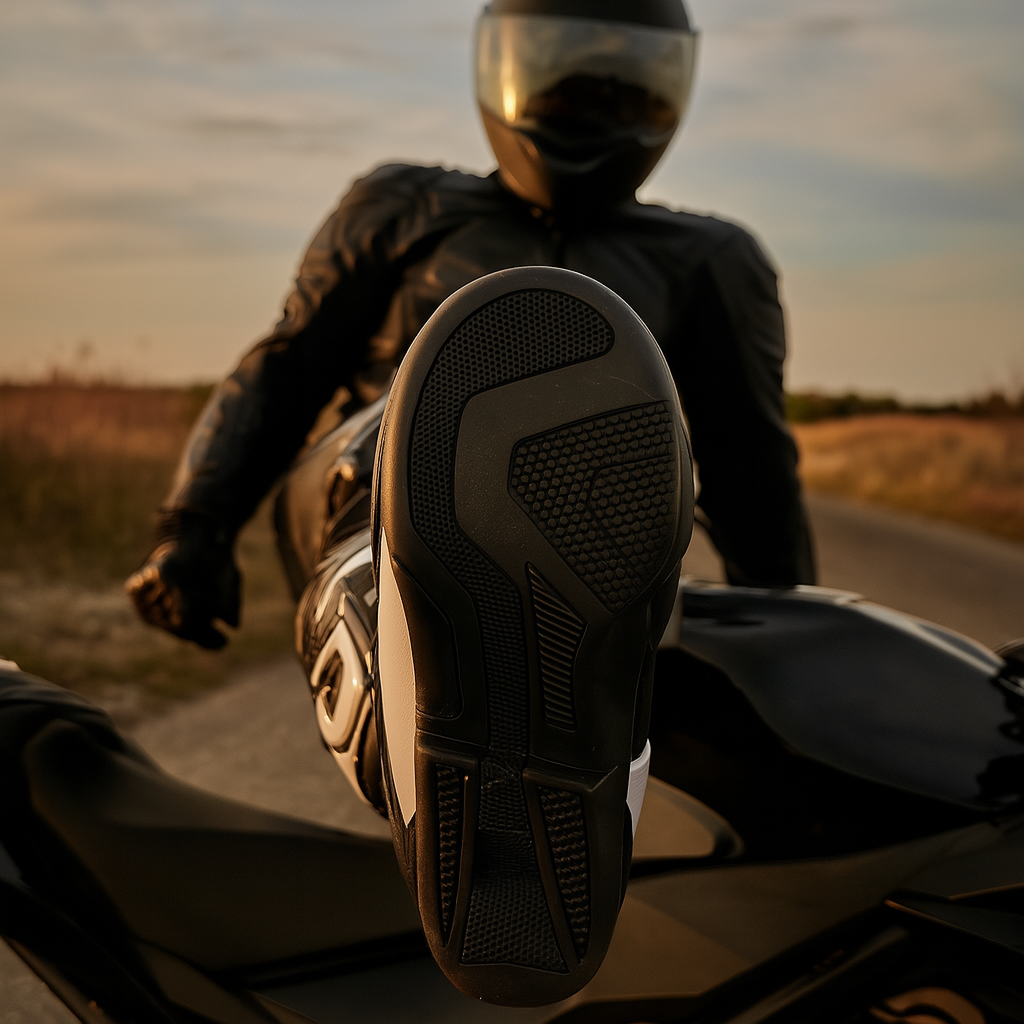 Forma Freccia Motorradstiefel schwarz-weiß