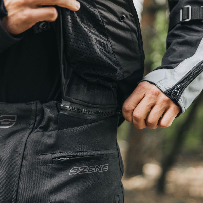 Spojovací zip bundy na moto Ozone