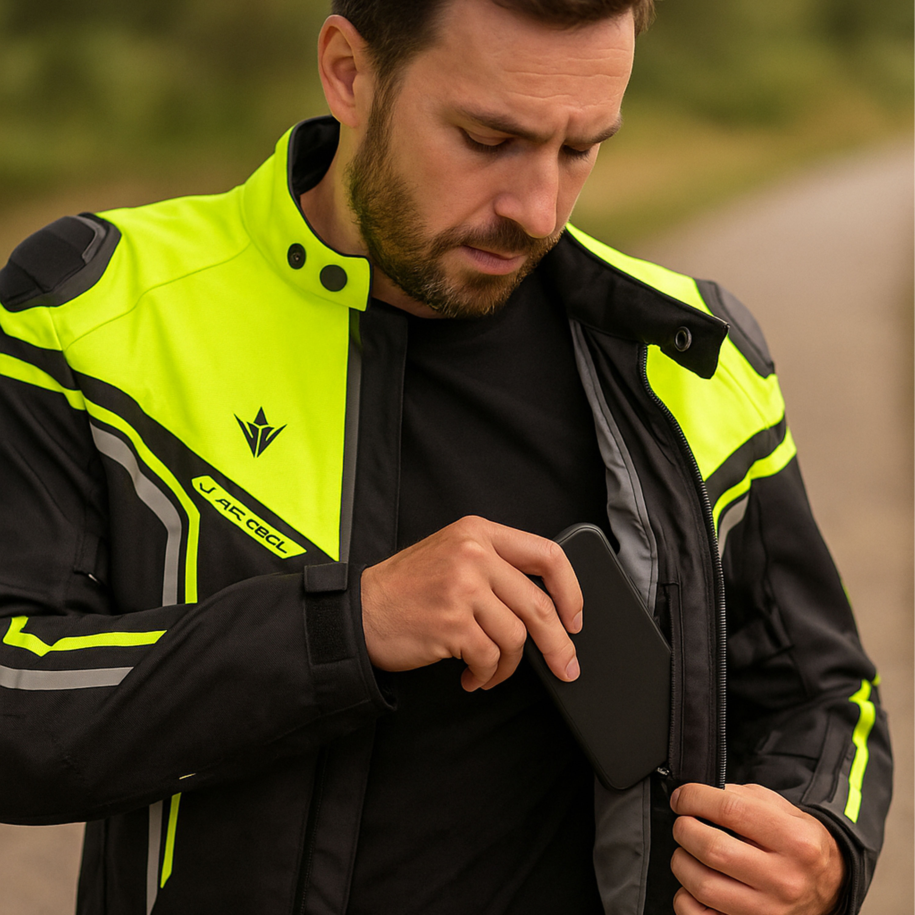 vnitřní kapsa bundy na moto RSA