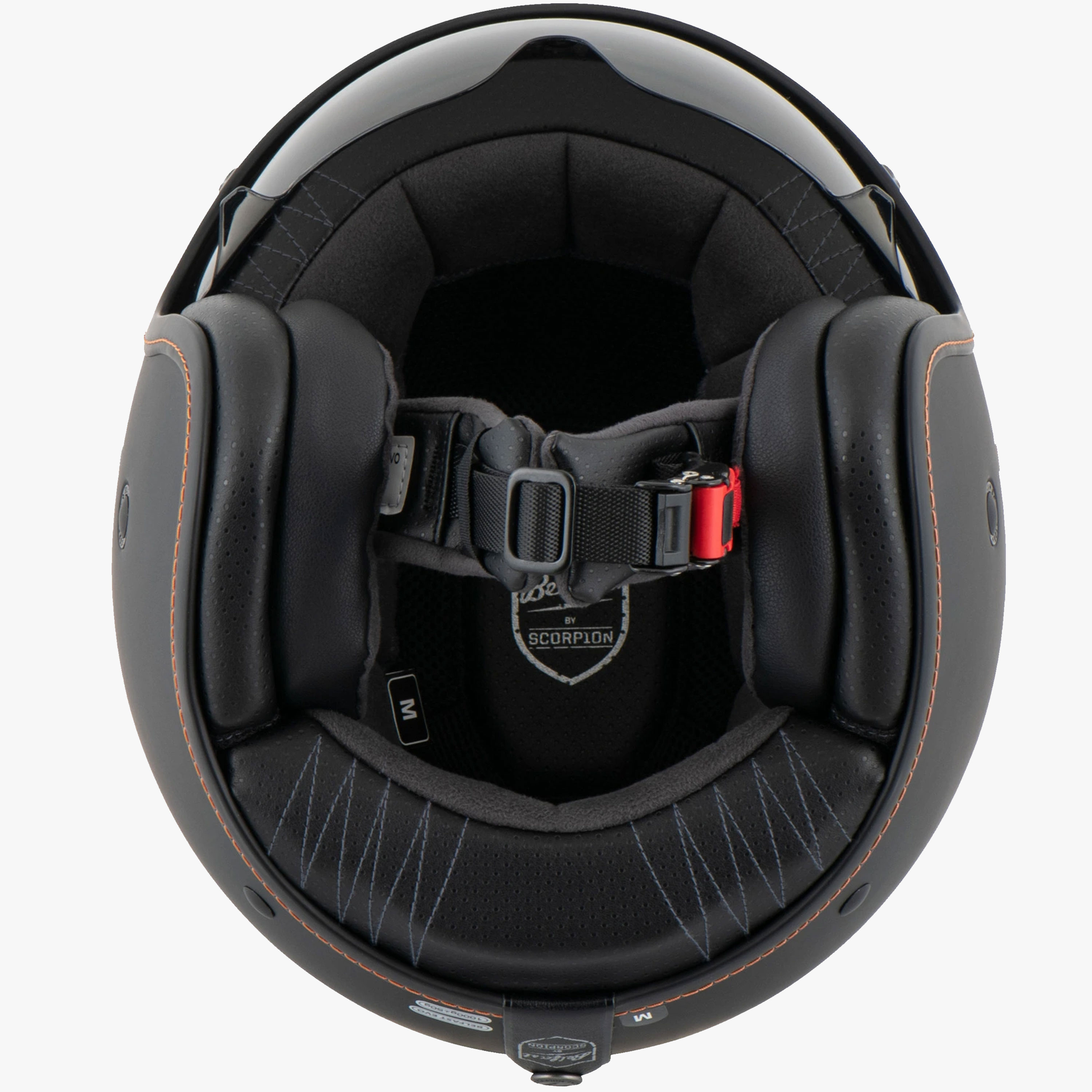 Interiér helmy na motorku Scorpion