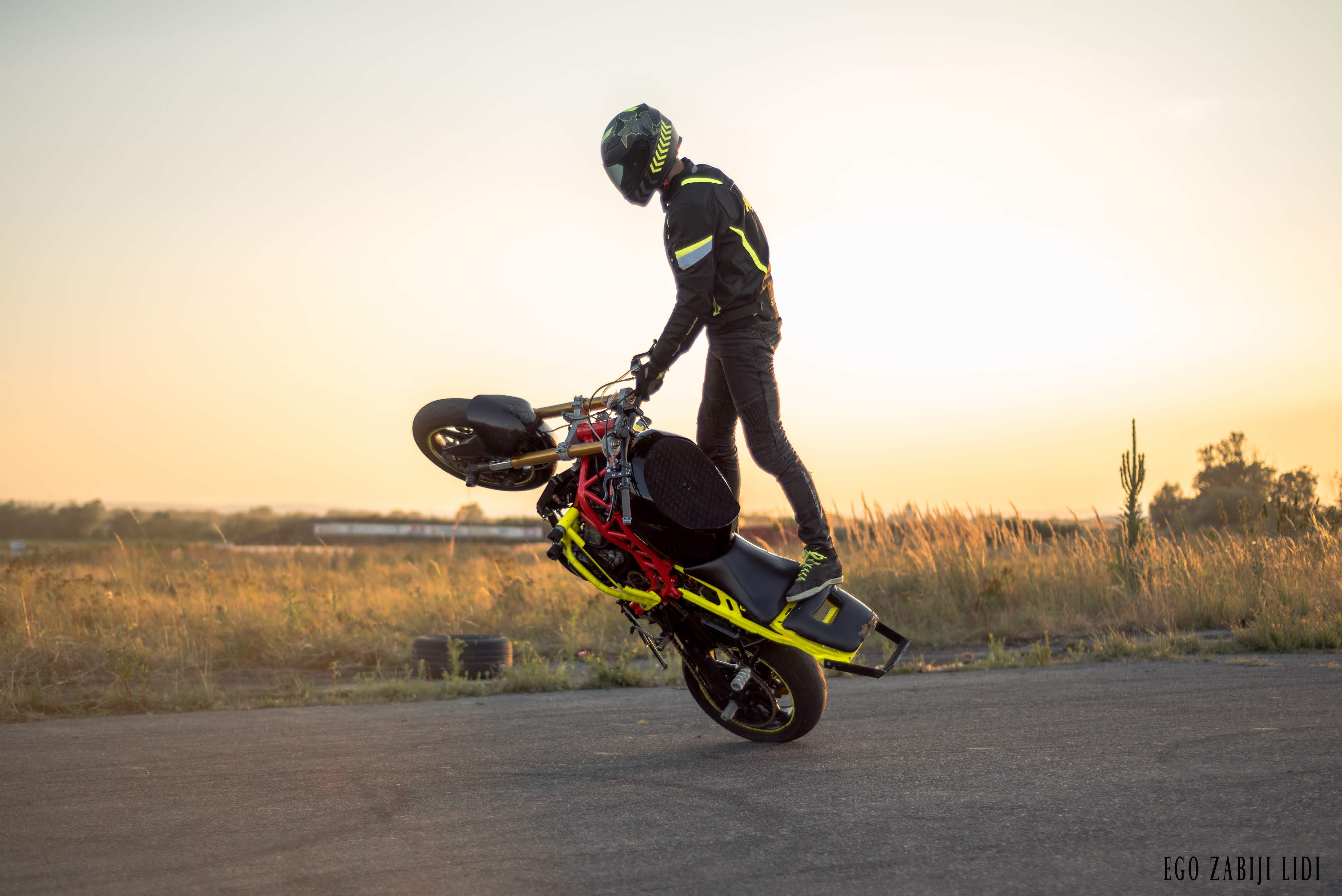 Patrick Peschel na motorce
